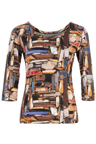 .Basic shirt 3/4 sleeve TPC28 Wood