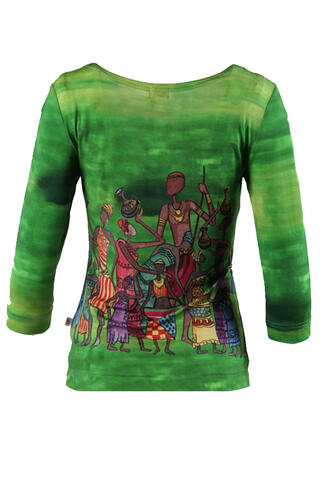 Basic shirt 3/4 sleeve top TAFP