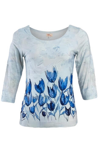 Basic shirt 3/4 sleeve top TPA3