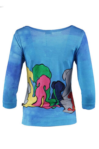 Basic shirt 3/4 sleeve top TPA7