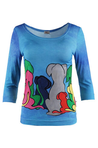 Basic shirt 3/4 sleeve top TPA7