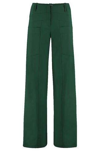Triangle trousers viscose stretch zwart en groen