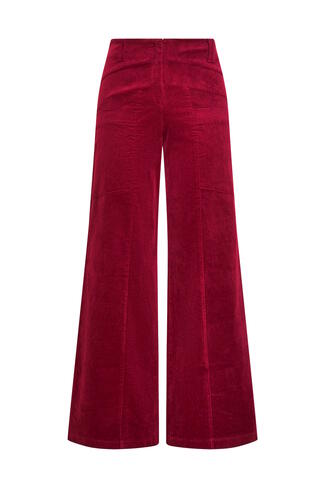.Triangle trousers Rib stretch