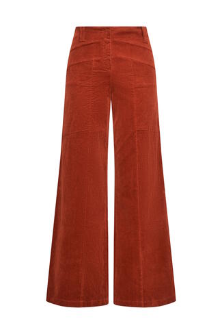 .Triangle trousers Rib stretch