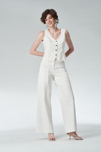 Triangle trousers denim stretch