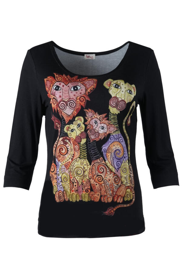 Basic shirt 3/4 sleeve top DCL