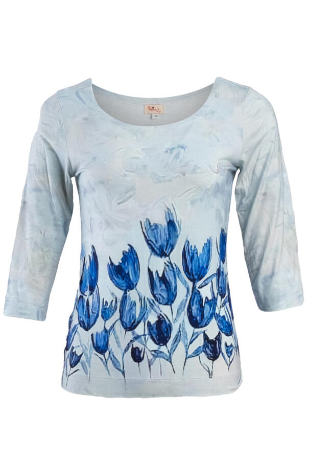 Basic shirt 3/4 sleeve top TPA3
