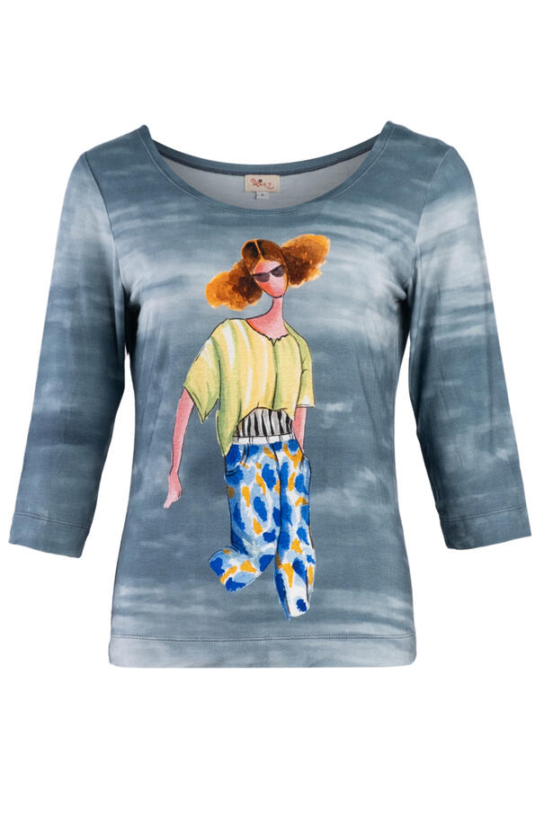 Basic shirt 3/4 sleeve top TWW