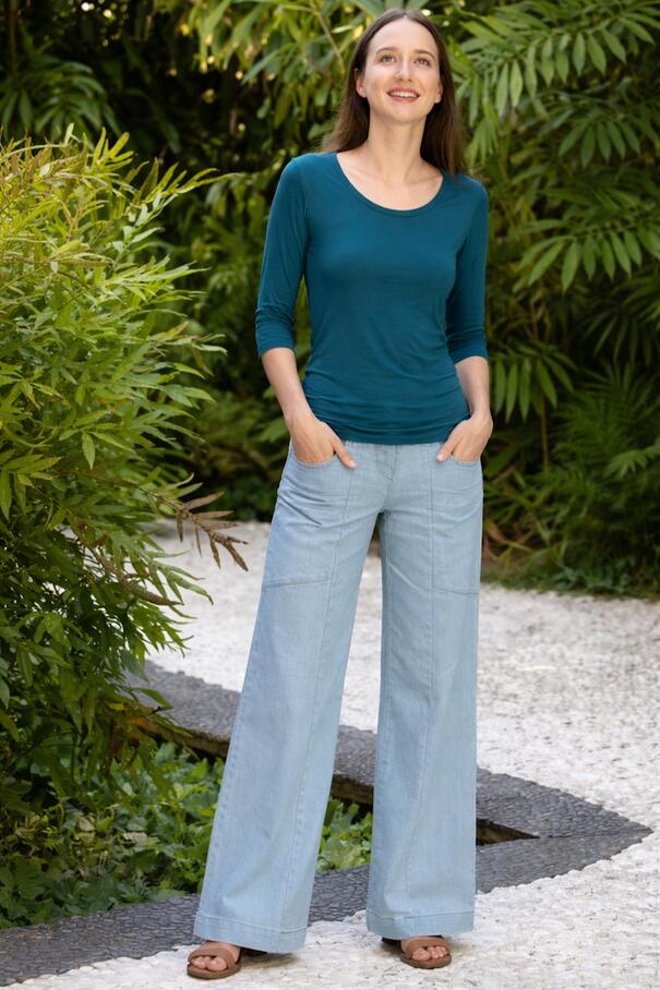 Triangle trousers denim stretch