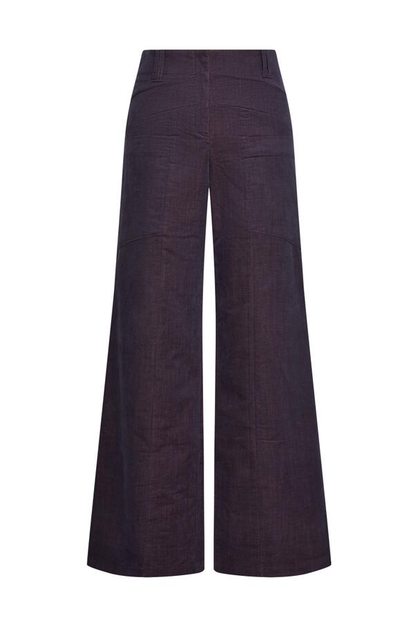 Triangle trousers cc rib deep purple