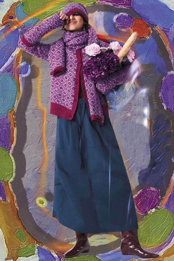 Gaya cardigan MHR